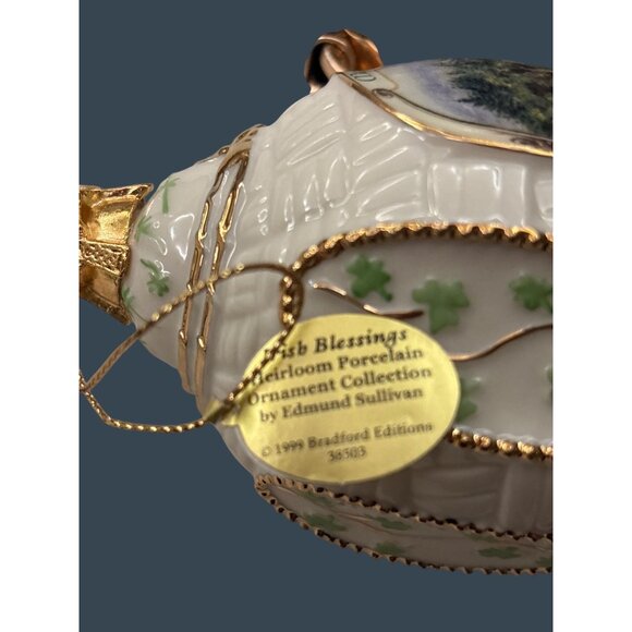 Irish Blessings Heirloom Porcelain Ornament Bradford Exchange - Picture 3 of 11